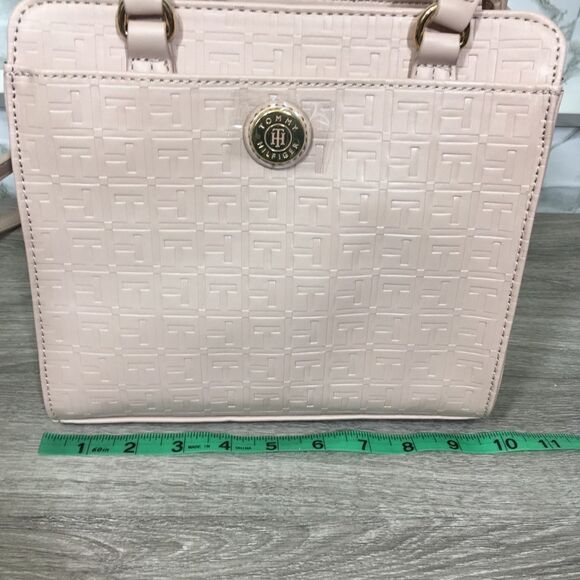 Tommy Hilfiger Logo‎ blush rose Satchel shopper bag NWT - Picture 9 of 12